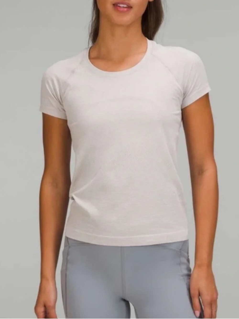 lululemon athletica Short-Sleeve Top in Light Beige